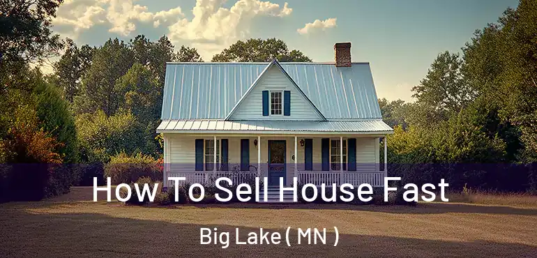  How To Sell House Fast Big Lake ( MN )