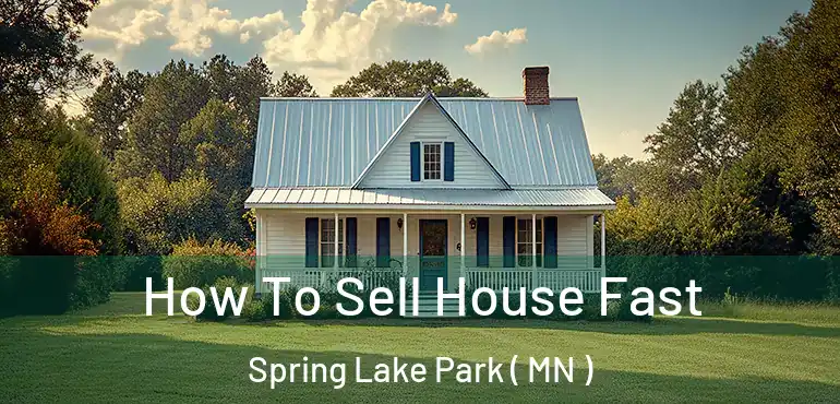  How To Sell House Fast Spring Lake Park ( MN )