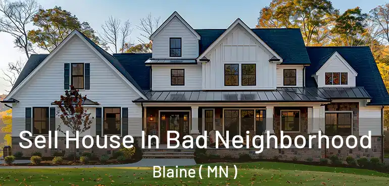 Sell House In Bad Neighborhood Blaine ( MN )