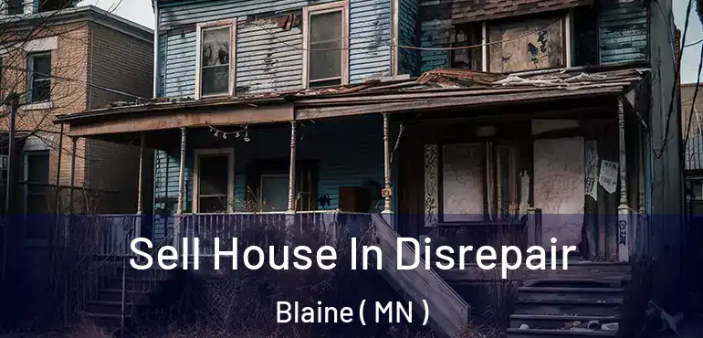  Sell House In Disrepair Blaine ( MN )