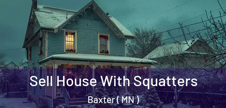  Sell House With Squatters Baxter ( MN )