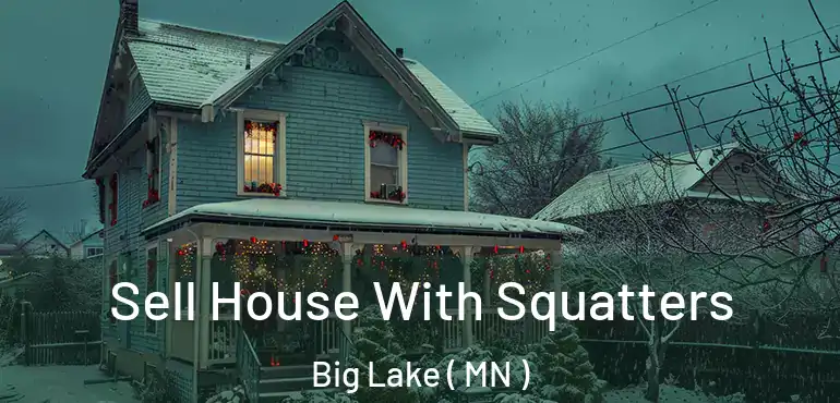  Sell House With Squatters Big Lake ( MN )