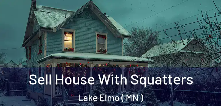  Sell House With Squatters Lake Elmo ( MN )